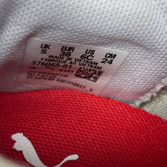 Puma softride Sophia running shoes size 6C (narrow) white & rainbow swirl - Picture 7 of 12